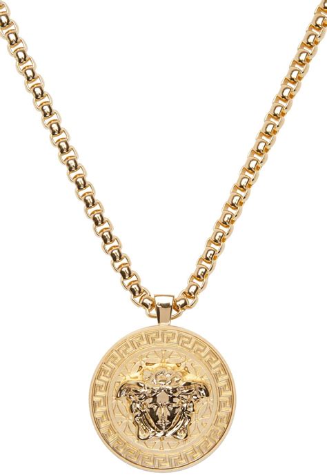 versace mens gold pendant|authentic Versace jewelry.